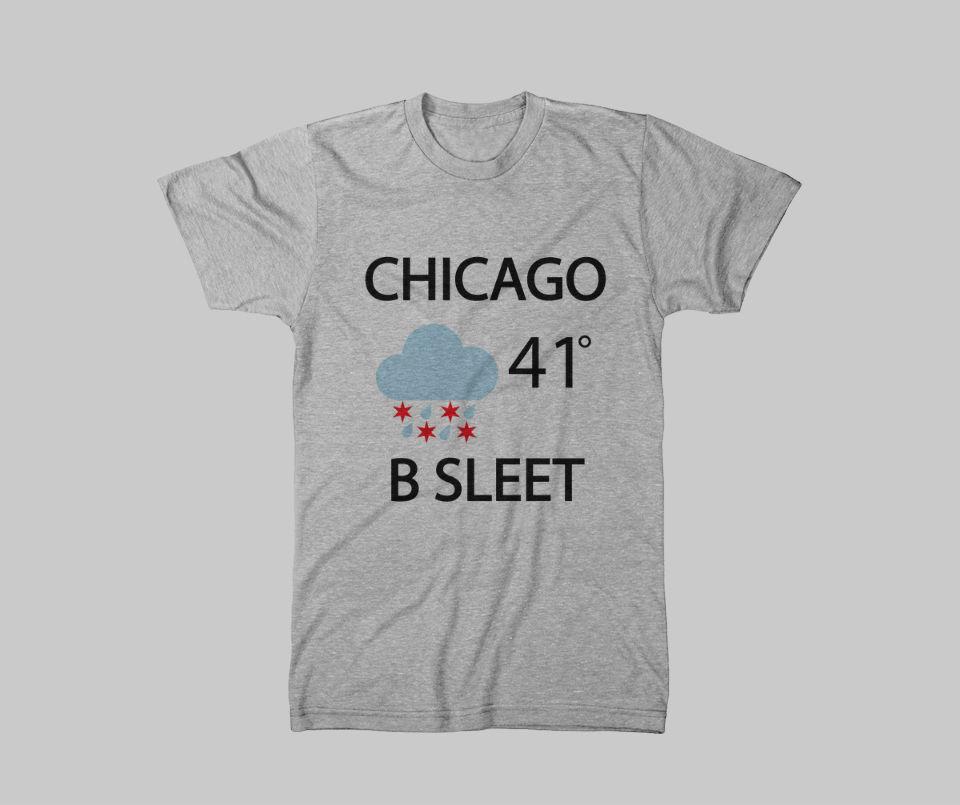 Chicago Forecast Sleet Tee